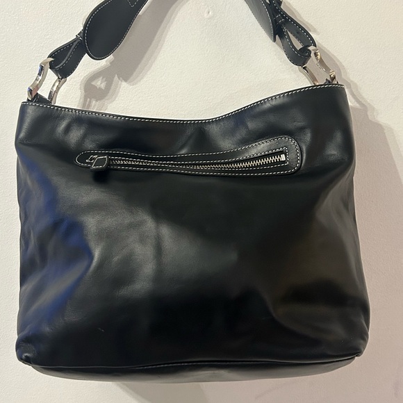 Tess Loriani, Milano New Leather & Suede Shoulder Handbag Cool Silver Hardware - Picture 2 of 16